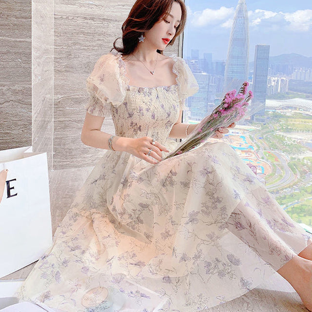 Martina™ - Lässiges florales langes Sommerkleid