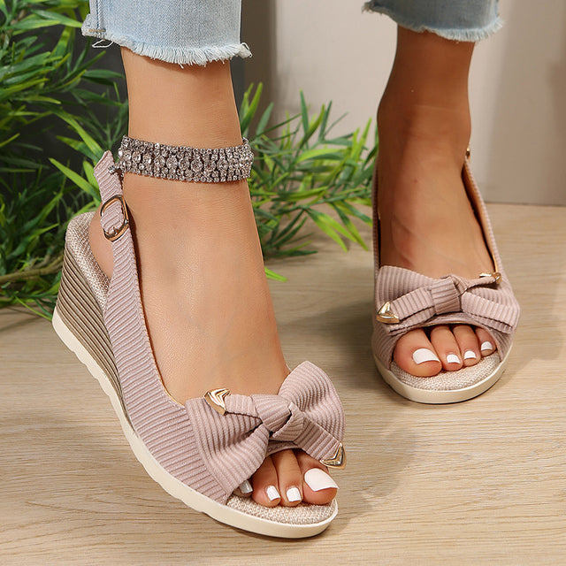 Seylah™ - Sandalen mit Absatz und Schleife