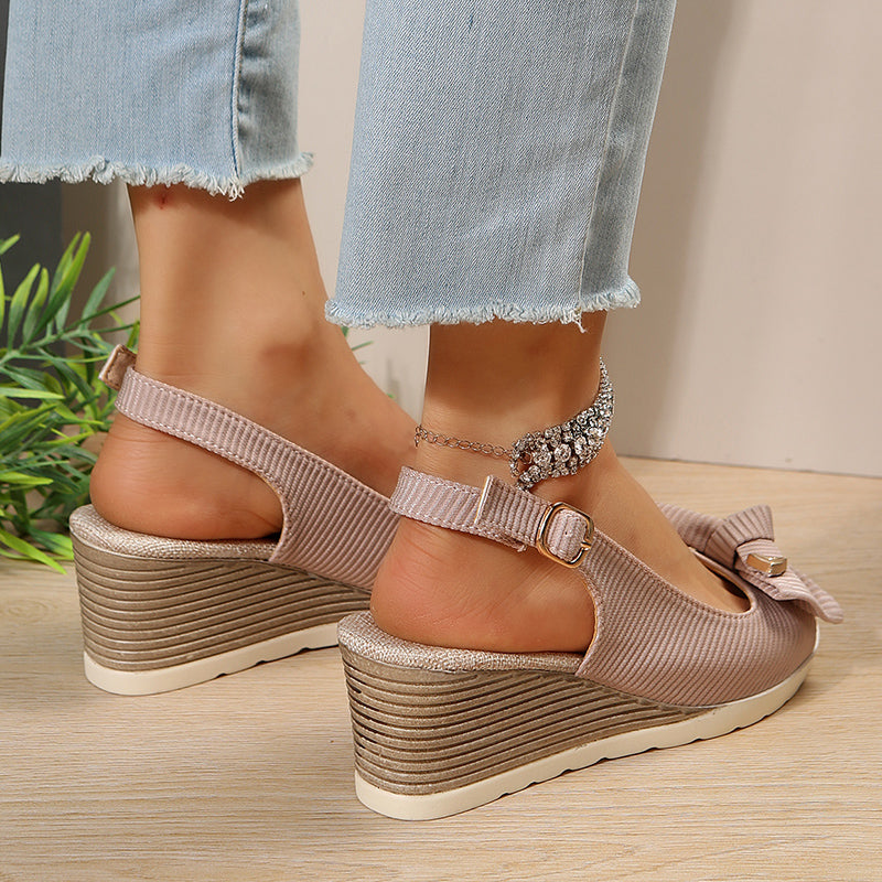 Seylah™ - Sandalen mit Absatz und Schleife