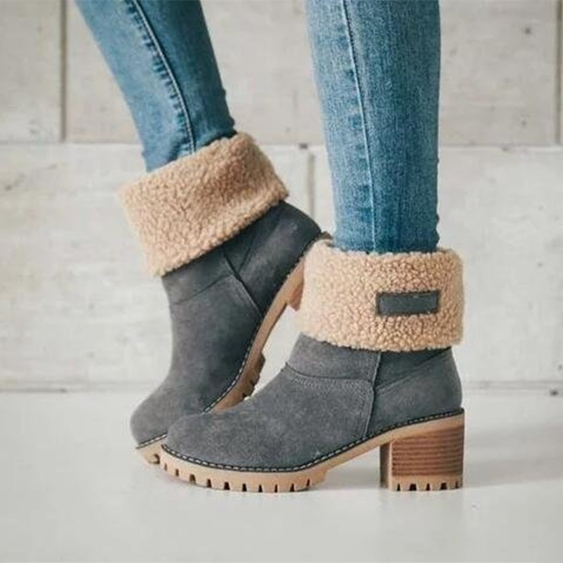 50%| Caroline™- Warme Pelzstiefel