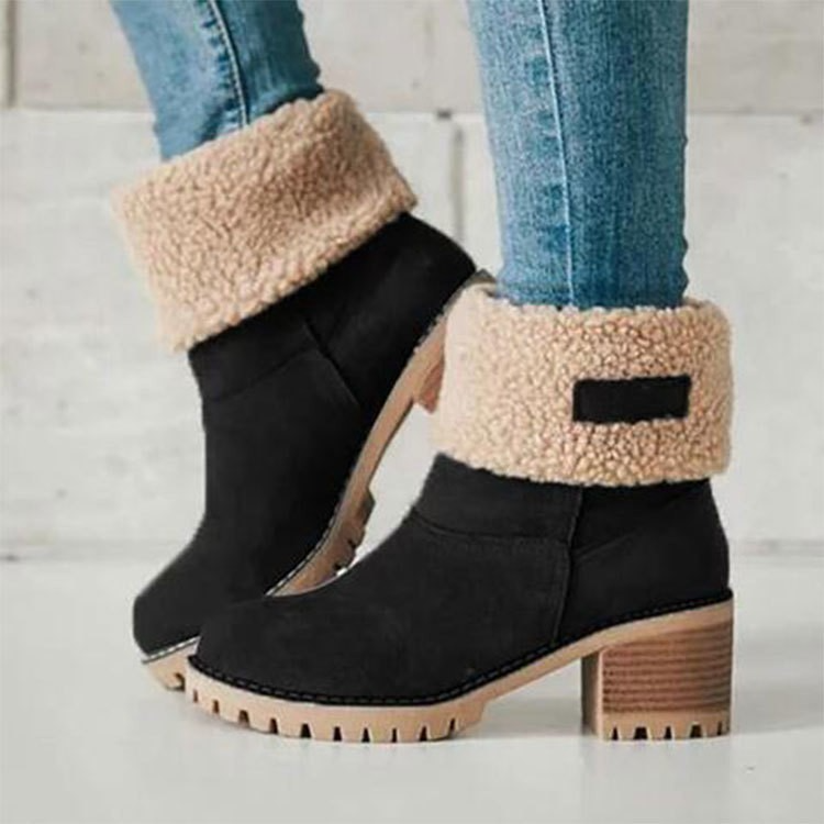 50%| Caroline™- Warme Pelzstiefel