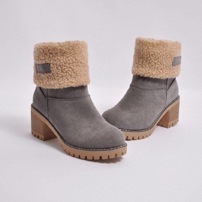 50%| Caroline™- Warme Pelzstiefel