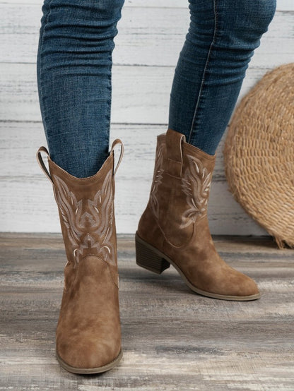 VintageCowgirl™ Westernstiefeletten